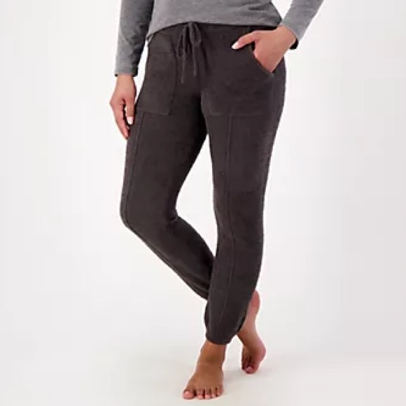 Barefoot Dreams Pants - Barefoot Dreams CozyChic Lite Seamed Track Pant Charcoal Size XS